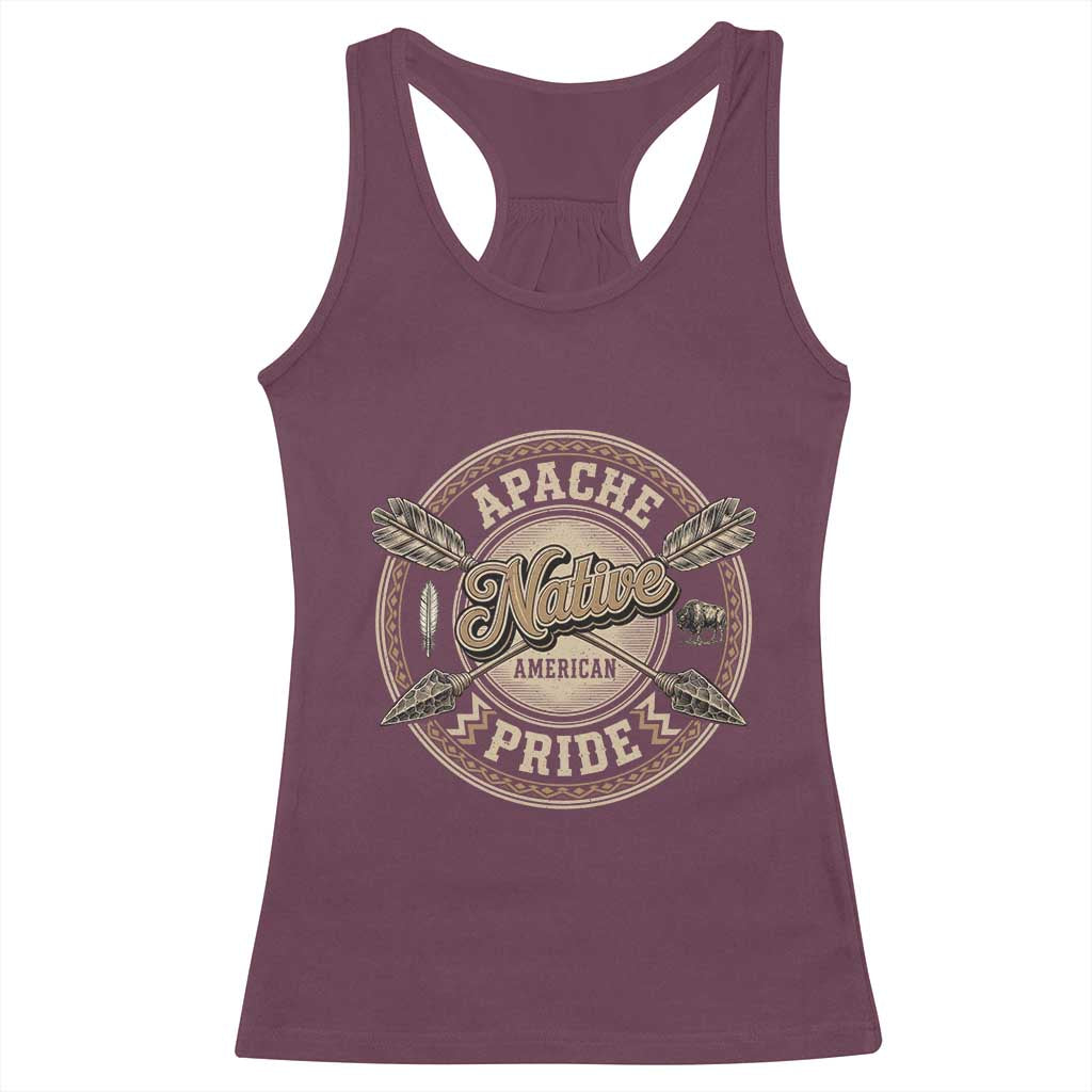 Apache Indian Tribe Pride Racerback Tank Top Proud to be a Native American