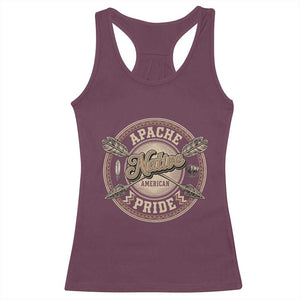 Apache Indian Tribe Pride Racerback Tank Top Proud to be a Native American