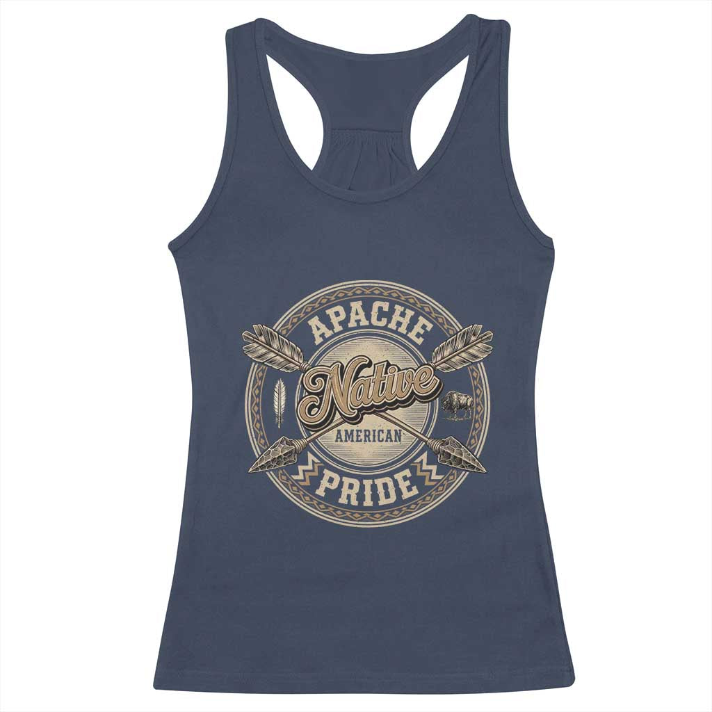 Apache Indian Tribe Pride Racerback Tank Top Proud to be a Native American