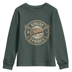Apache Indian Tribe Pride Youth Sweatshirt Proud to be a Native American