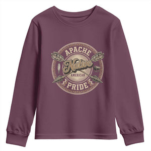 Apache Indian Tribe Pride Youth Sweatshirt Proud to be a Native American