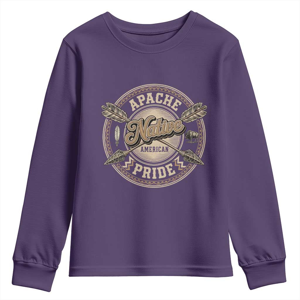 Apache Indian Tribe Pride Youth Sweatshirt Proud to be a Native American
