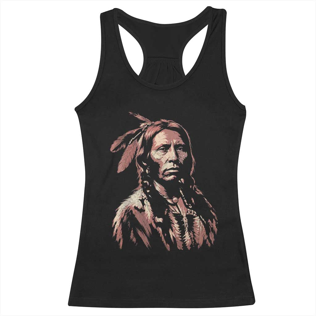 Crazy Horse Lakota Warrior Indian Native American Racerback Tank Top