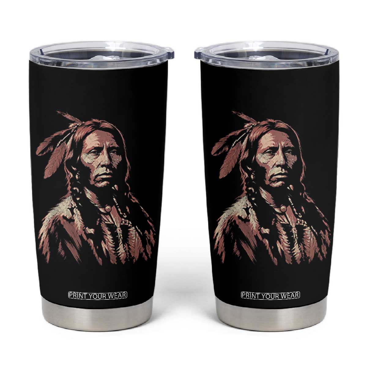 Crazy Horse Lakota Warrior Indian Native American Tumbler Cup