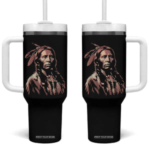 Crazy Horse Lakota Warrior Indian Native American Tumbler With Handle