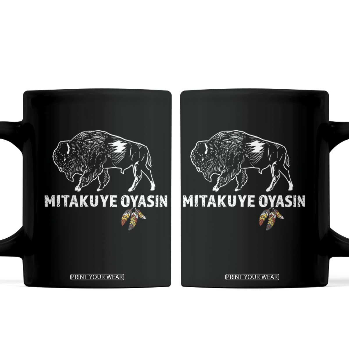 Lakota Tribe Teton Sioux Nation Native American Pride Coffee Mug TS14 Black Print Your Wear