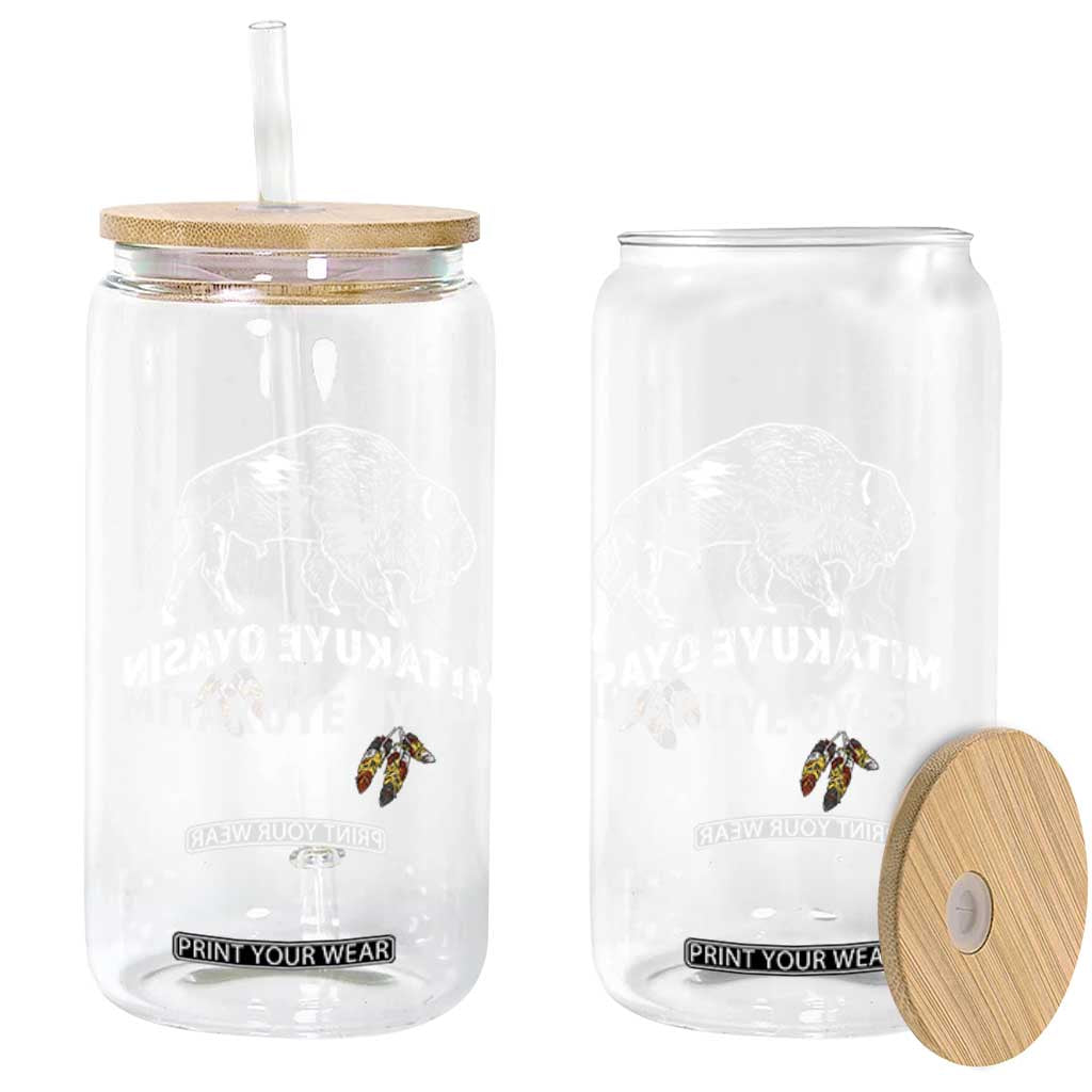 Lakota Tribe Teton Sioux Nation Native American Pride Glass Can TS14 Print Your Wear