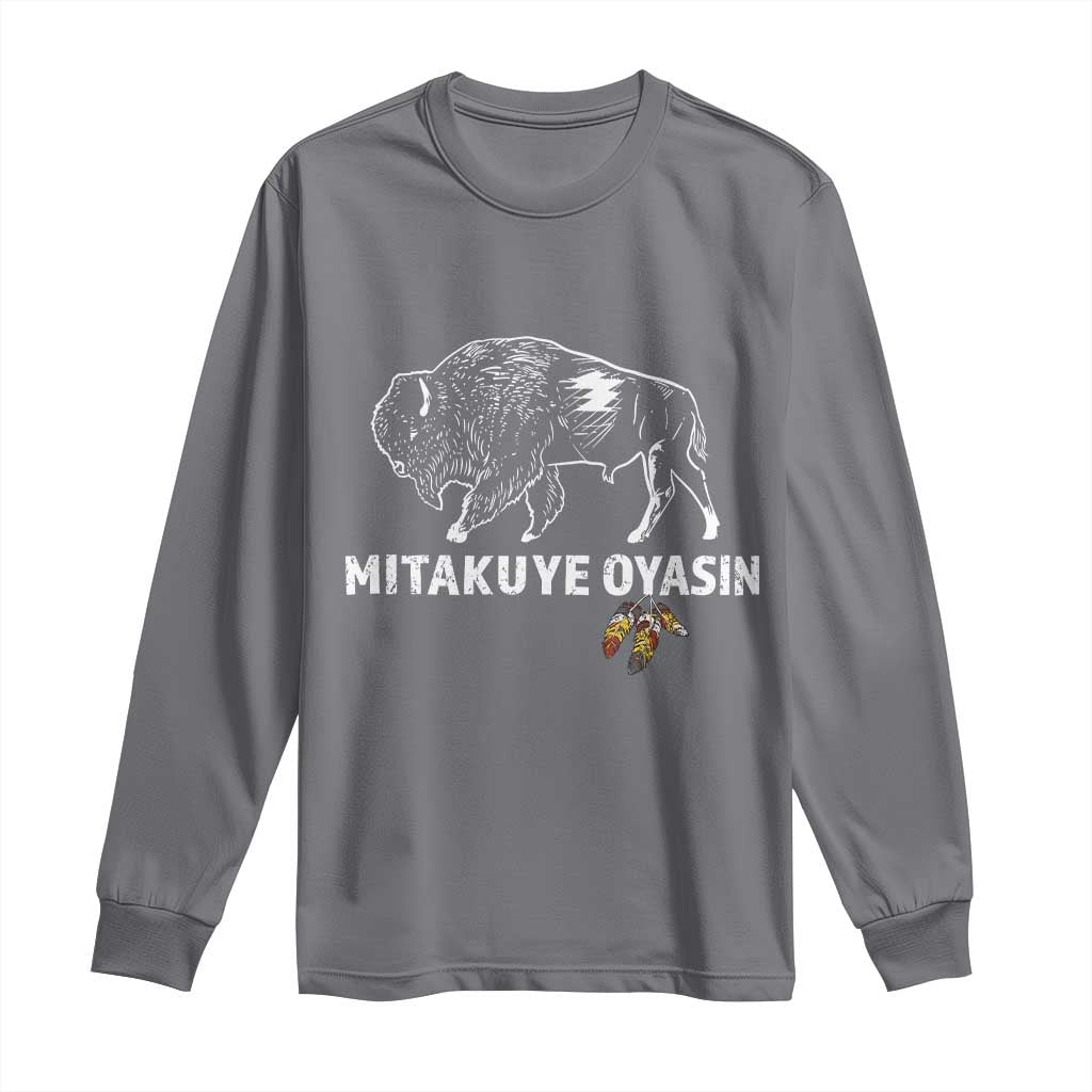 Lakota Tribe Teton Sioux Nation Native American Pride Long Sleeve Shirt TS14 Charcoal Print Your Wear