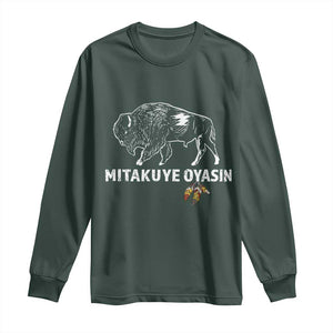 Lakota Tribe Teton Sioux Nation Native American Pride Long Sleeve Shirt TS14 Dark Forest Green Print Your Wear