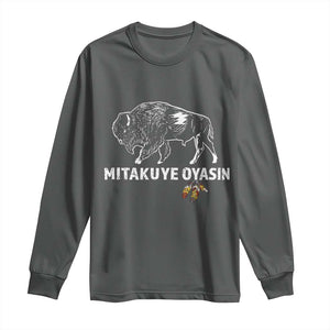Lakota Tribe Teton Sioux Nation Native American Pride Long Sleeve Shirt TS14 Dark Heather Print Your Wear