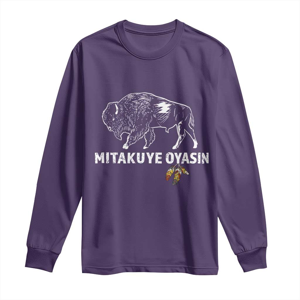 Lakota Tribe Teton Sioux Nation Native American Pride Long Sleeve Shirt TS14 Purple Print Your Wear
