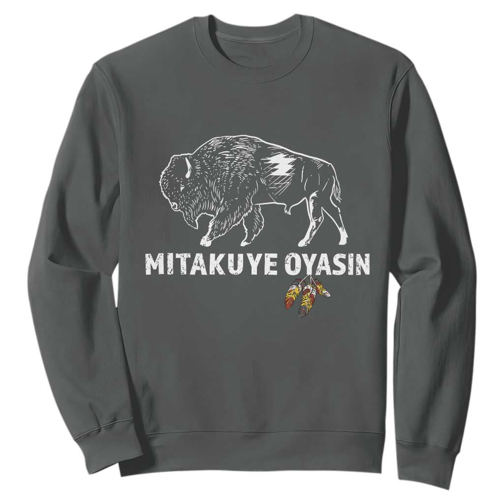 Lakota Tribe Teton Sioux Nation Native American Pride Sweatshirt TS14 Dark Heather Print Your Wear