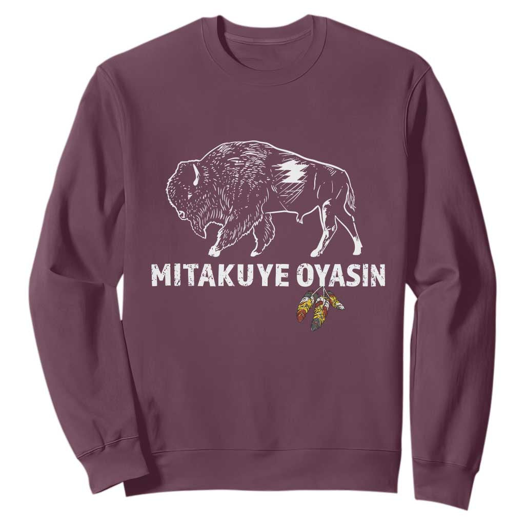 Lakota Tribe Teton Sioux Nation Native American Pride Sweatshirt TS14 Maroon Print Your Wear