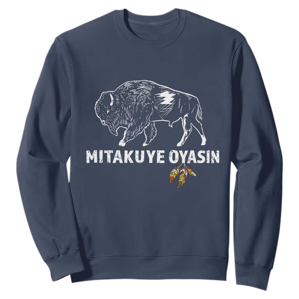 Lakota Tribe Teton Sioux Nation Native American Pride Sweatshirt TS14 Navy Print Your Wear