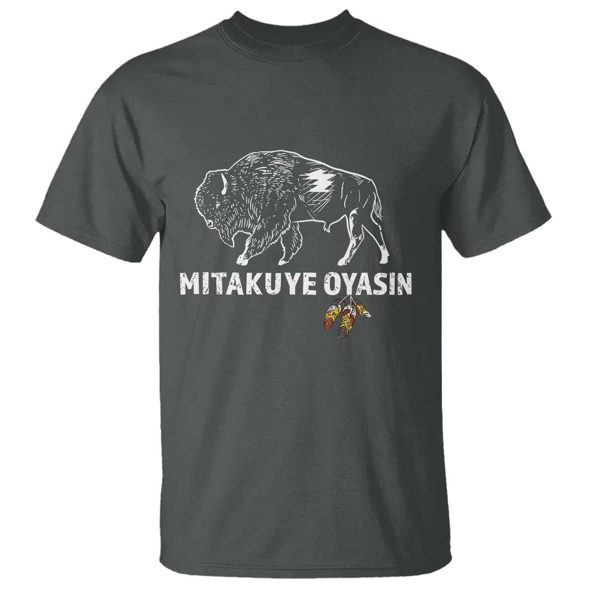 Lakota Tribe Teton Sioux Nation Native American Pride T Shirt TS14 Dark Heather Print Your Wear