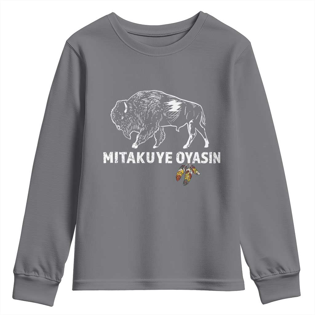 Lakota Tribe Teton Sioux Nation Native American Pride Youth Sweatshirt TS14 Charcoal Print Your Wear