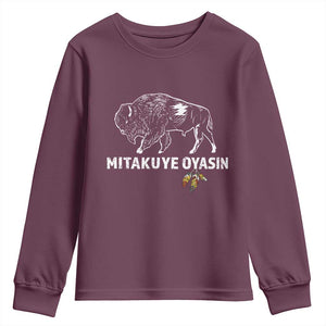 Lakota Tribe Teton Sioux Nation Native American Pride Youth Sweatshirt TS14 Maroon Print Your Wear