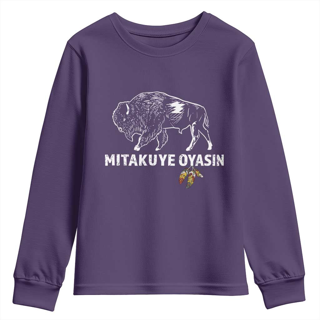 Lakota Tribe Teton Sioux Nation Native American Pride Youth Sweatshirt TS14 Purple Print Your Wear