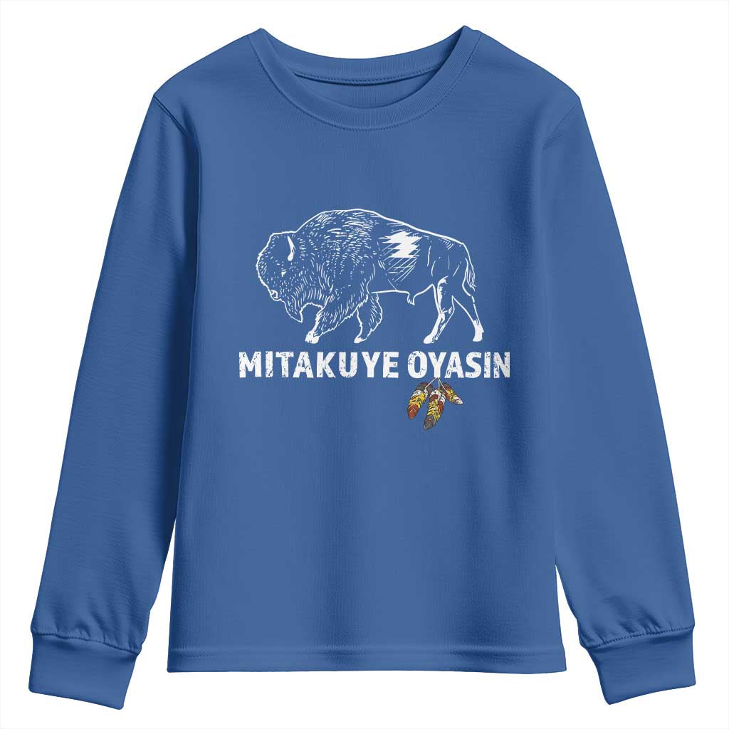 Lakota Tribe Teton Sioux Nation Native American Pride Youth Sweatshirt TS14 Royal Blue Print Your Wear