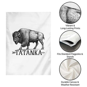 Tatanka Lakota Buffalo Bison Native American West Wildlife Garden Flag TS14 Print Your Wear