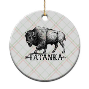 Tatanka Lakota Buffalo Bison Native American West Wildlife Ceramic Ornament TS14 1pc Christmas Plaid Print Your Wear