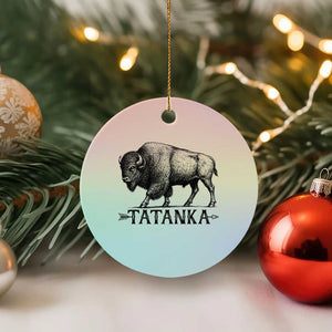 Tatanka Lakota Buffalo Bison Native American West Wildlife Ceramic Ornament TS14 1pc Pastel Print Your Wear