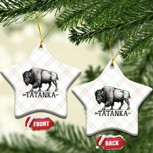 Tatanka Lakota Buffalo Bison Native American West Wildlife Ceramic Ornament TS14 Print Your Wear