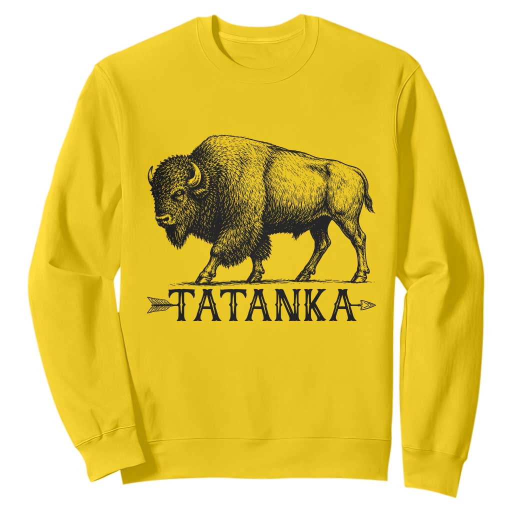 Tatanka Lakota Buffalo Bison Native American West Wildlife Sweatshirt TS14 Daisy Print Your Wear
