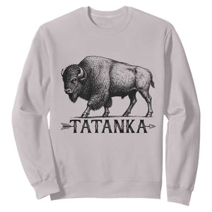 Tatanka Lakota Buffalo Bison Native American West Wildlife Sweatshirt TS14 Ice Gray Print Your Wear