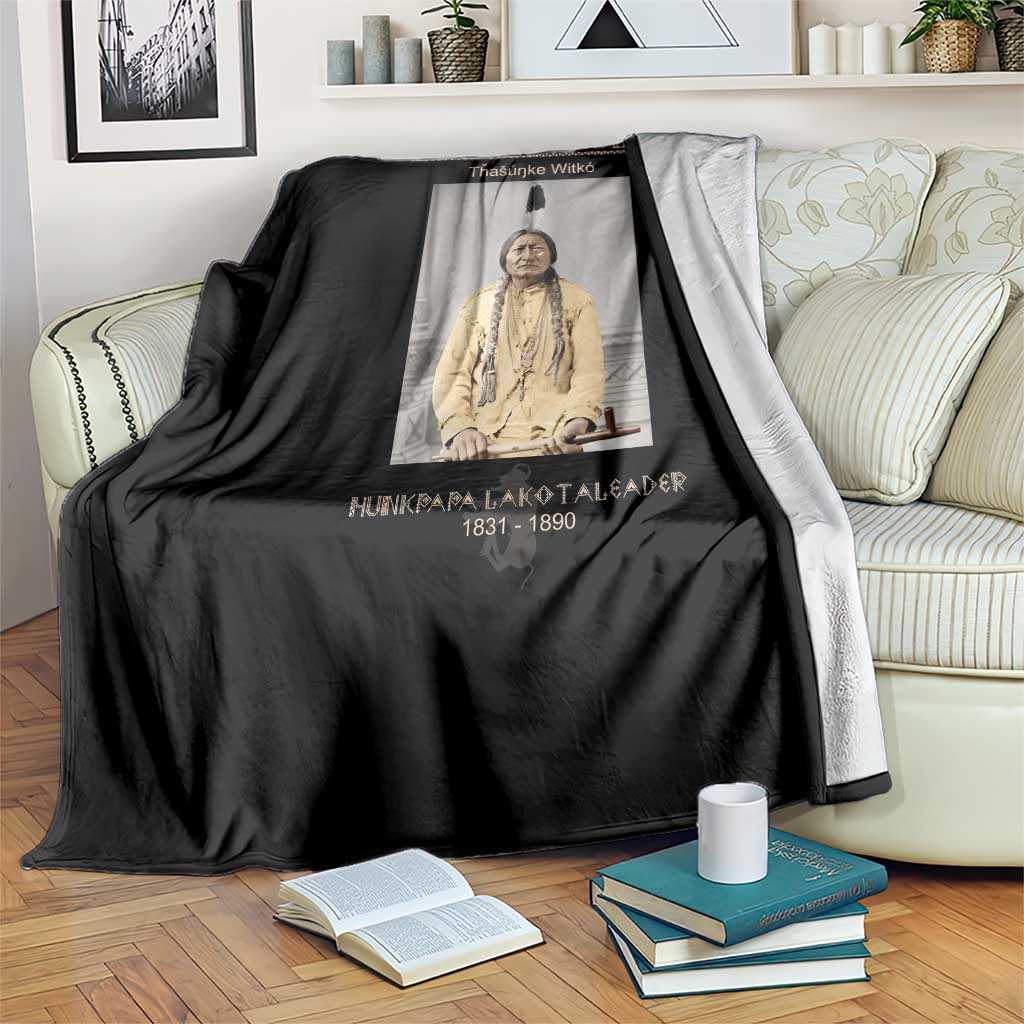 Sitting Bull Lakota Sioux Chief American Indian History Throw Blanket TS14 Print Your Wear