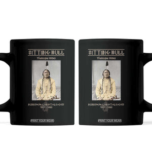 Sitting Bull Lakota Sioux Chief American Indian History Coffee Mug TS14 Black Print Your Wear