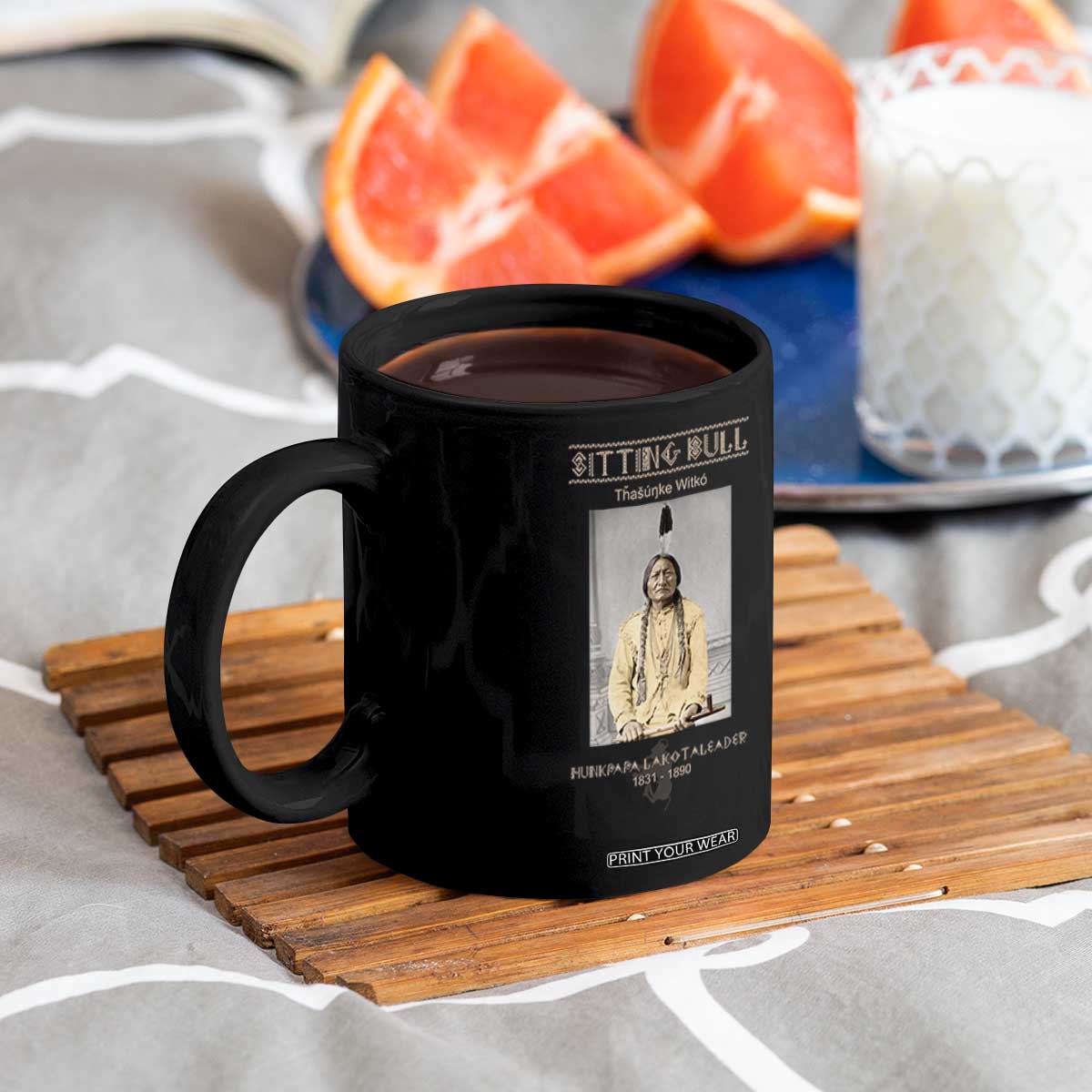 Sitting Bull Lakota Sioux Chief American Indian History Coffee Mug TS14 Print Your Wear