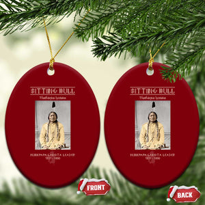 Sitting Bull Lakota Sioux Chief American Indian History Ceramic Ornament TS14 Print Your Wear