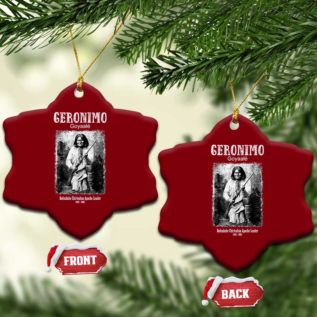 Geronimo Apache Leader American Indian History Ceramic Ornament TS14 Print Your Wear