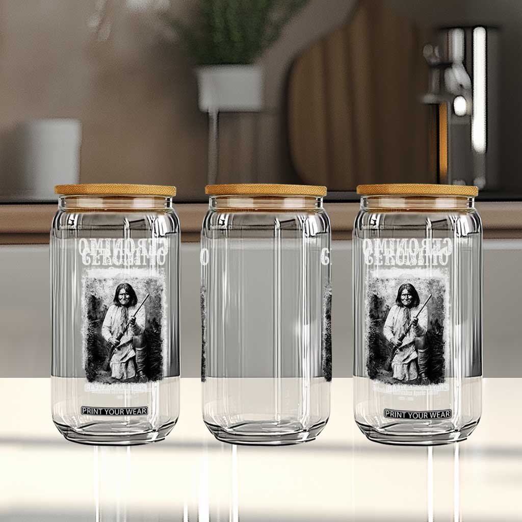 Geronimo Apache Leader American Indian History Glass Can TS14 Print Your Wear