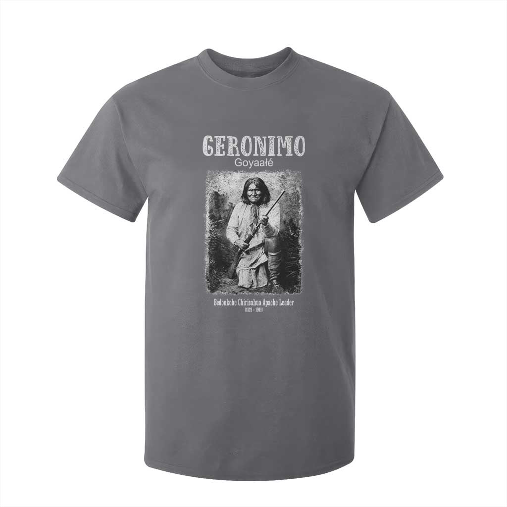Geronimo Apache Leader American Indian History T Shirt For Kid TS14 Charcoal Print Your Wear