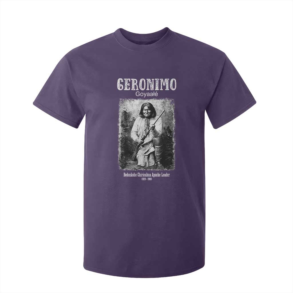 Geronimo Apache Leader American Indian History T Shirt For Kid TS14 Purple Print Your Wear