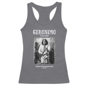 Geronimo Apache Leader American Indian History Racerback Tank Top TS14 Charcoal Print Your Wear