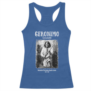 Geronimo Apache Leader American Indian History Racerback Tank Top TS14 Royal Blue Print Your Wear