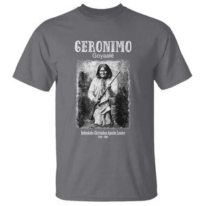 Geronimo Apache Leader American Indian History T Shirt TS14 Charcoal Print Your Wear