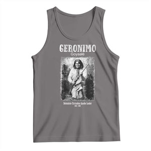 Geronimo Apache Leader American Indian History Tank Top TS14 Deep Heather Print Your Wear