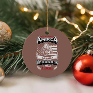Apache Tribe Native American Indian Pride Ceramic Ornament I Was Not Born In America TS14 1pc Mocha Print Your Wear