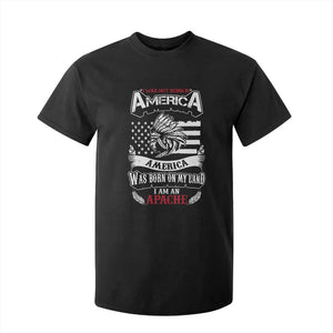 Apache Tribe Native American Indian Pride T Shirt For Kid I Was Not Born In America TS14 Black Print Your Wear