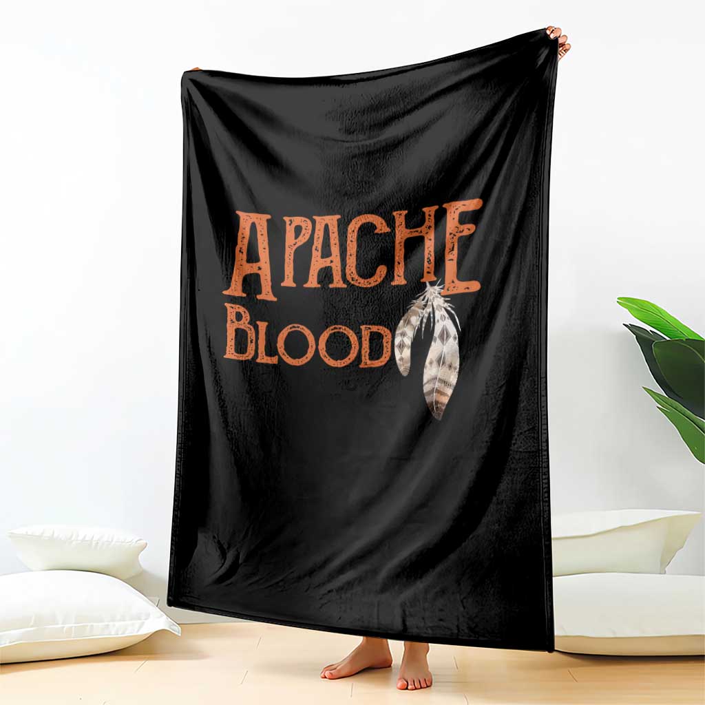 Apache Blood Roots for Proud Native American Peoples Throw Blanket TS14 Print Your Wear