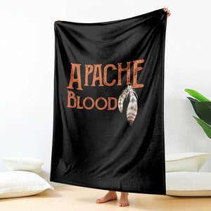 Apache Blood Roots for Proud Native American Peoples Throw Blanket TS14 Print Your Wear