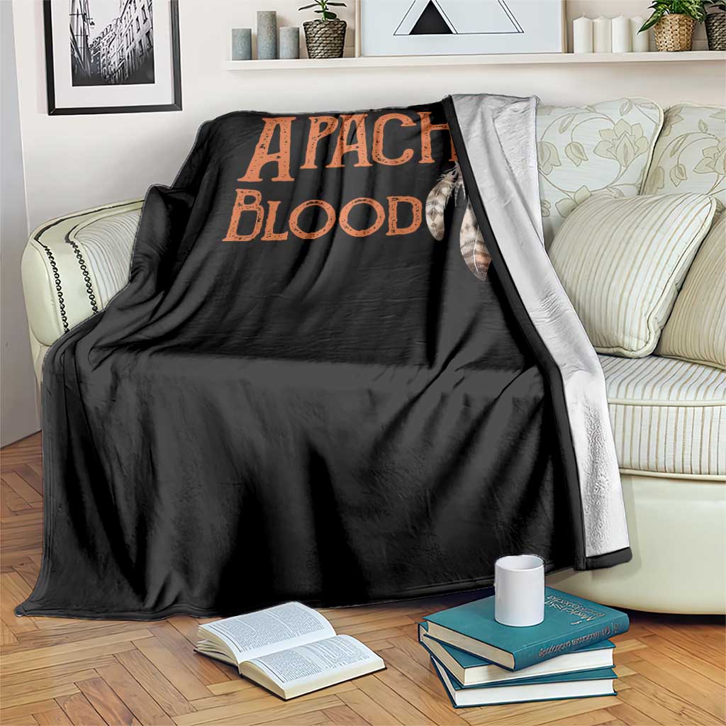 Apache Blood Roots for Proud Native American Peoples Throw Blanket TS14 Print Your Wear