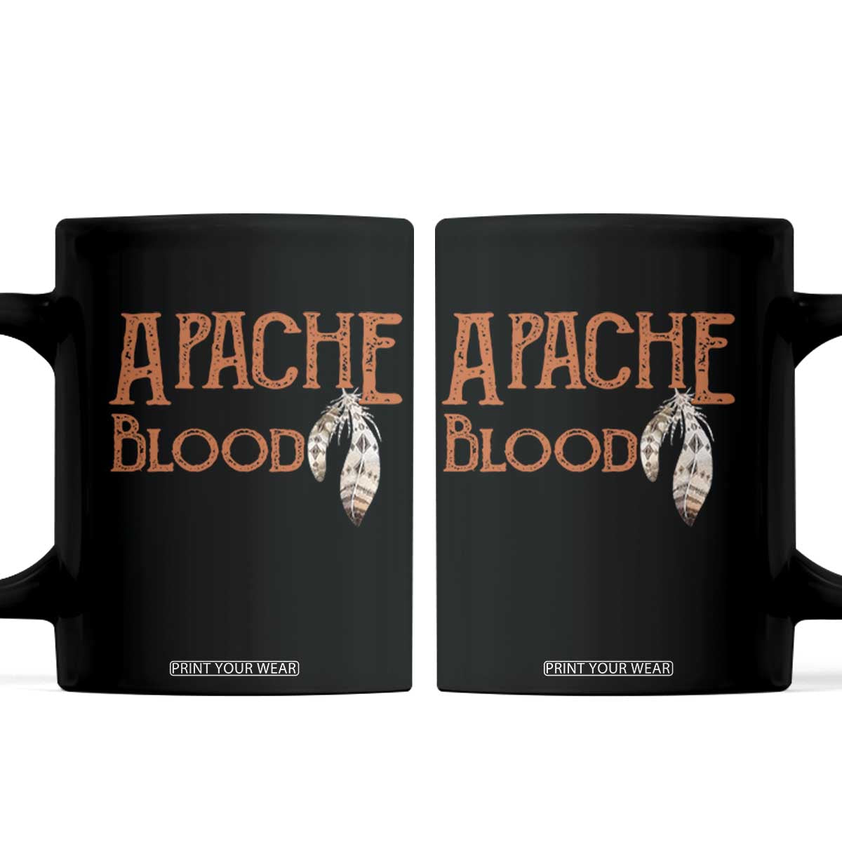 Apache Blood Roots for Proud Native American Peoples Coffee Mug TS14 Black Print Your Wear