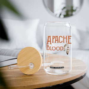 Apache Blood Roots for Proud Native American Peoples Glass Can TS14 Print Your Wear
