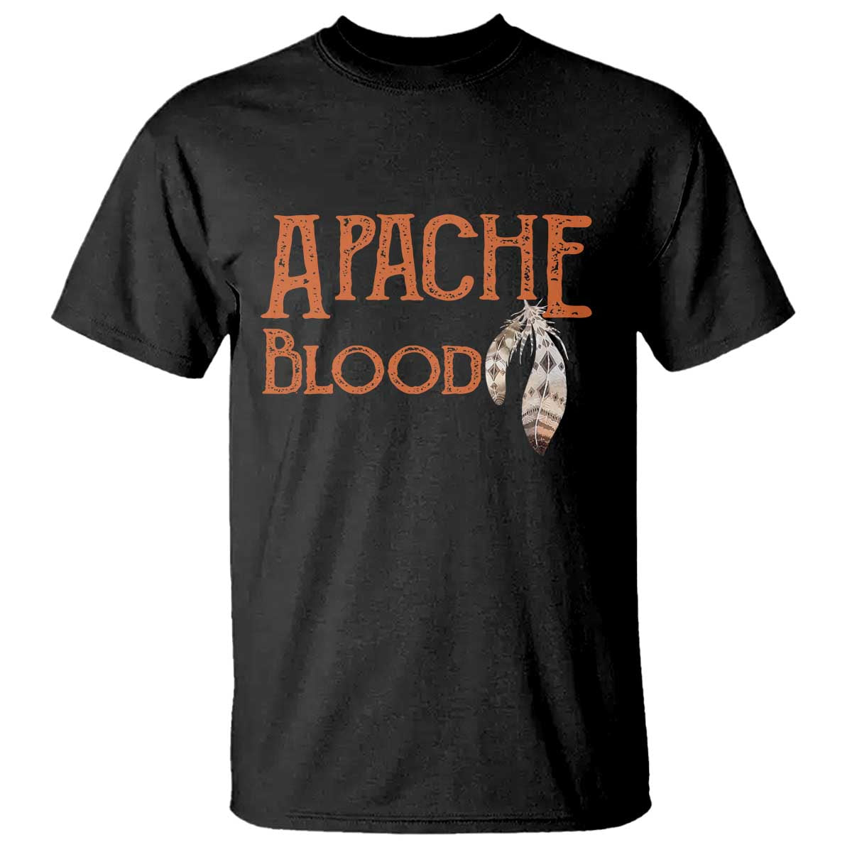 Apache Blood Roots for Proud Native American Peoples T Shirt TS14 Black Print Your Wear