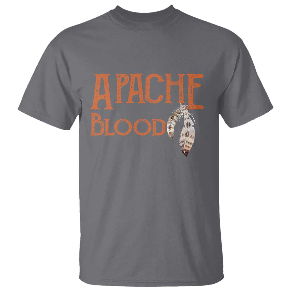 Apache Blood Roots for Proud Native American Peoples T Shirt TS14 Charcoal Print Your Wear